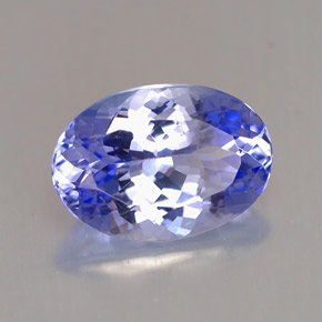 2.24캐럿 천연 바이올렛 블루 탄자나이트, 타원형 컷, 9.9×7 mm, VVS-VS