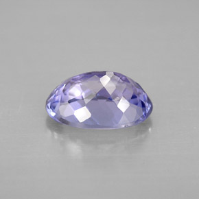 2.46캐럿 천연 푸르스름한 바이올렛 탄자나이트, 타원형 컷, 10×7.1 mm, VS