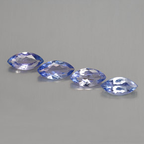 캐럿 천연 바이올렛 블루 탄자나이트 보석, 마퀴즈, 7.2×3.7 mm, VS