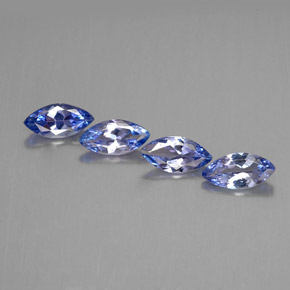 캐럿 천연 바이올렛 블루 탄자나이트 보석, 마퀴즈, 7.1×3.5 mm, VVS-VS