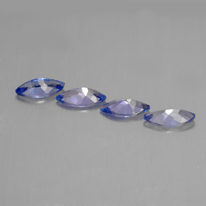 캐럿 천연 바이올렛 블루 탄자나이트 보석, 마퀴즈, 7.1×3.5 mm, VVS-VS