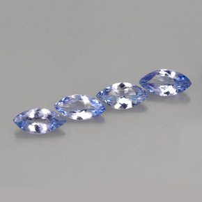 캐럿 천연 바이올렛 블루 탄자나이트 보석, 마퀴즈, 6.9×3.4 mm, VVS-VS