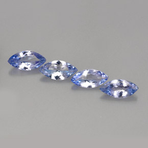캐럿 천연 바이올렛 블루 탄자나이트 보석, 마퀴즈, 6.9×3.4 mm, VVS-VS