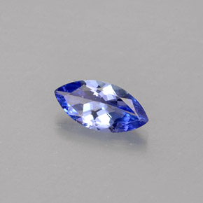 0.39캐럿 천연 바이올렛 블루 탄자나이트, 마퀴즈, 7.2×3.6 mm, VVS-VS