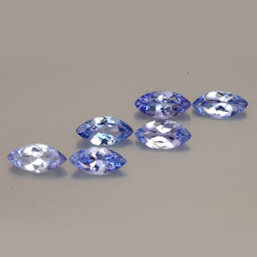 캐럿 천연 푸르스름한 바이올렛 탄자나이트 보석, 마퀴즈, 7.1×3.5 mm, VVS-VS