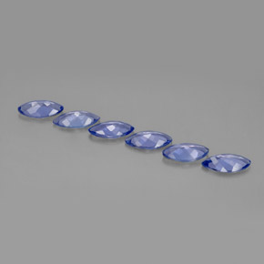 캐럿 천연 푸르스름한 바이올렛 탄자나이트 보석, 마퀴즈, 7.1×3.5 mm, VVS-VS