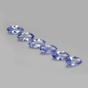 캐럿 천연 푸르스름한 바이올렛 탄자나이트 보석, 마퀴즈, 7×3.6 mm, VVS-VS