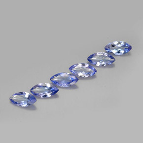 캐럿 천연 푸르스름한 바이올렛 탄자나이트 보석, 마퀴즈, 7×3.6 mm, VVS-VS