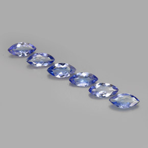 캐럿 천연 푸르스름한 바이올렛 탄자나이트 보석, 마퀴즈, 7×3.4 mm, VVS-VS