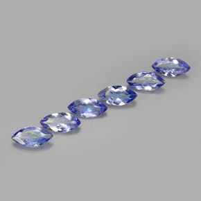 캐럿 천연 푸르스름한 바이올렛 탄자나이트 보석, 마퀴즈, 7×3.4 mm, VVS-VS