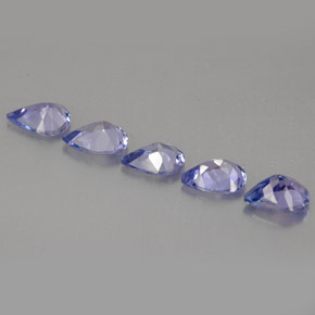 캐럿 천연 푸르스름한 바이올렛 탄자나이트 보석, 배 모양, 5.1×3.9 mm, VVS-VS