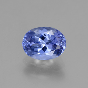 1.45캐럿 천연 바이올렛 블루 탄자나이트, 타원형 컷, 7.9×6 mm, VS