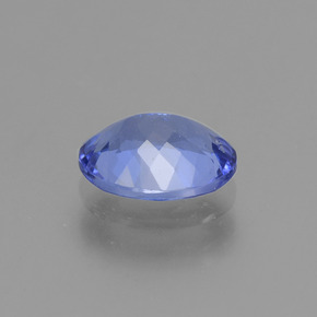 1.32캐럿 천연 파스텔 블루 탄자나이트, 타원형 컷, 8.2×6.1 mm, VVS-VS