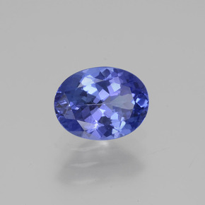 1.30캐럿 천연 미디엄 네이비 블루 탄자나이트, 타원형 컷, 8.2×6.3 mm, VS
