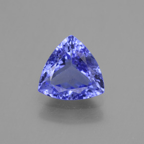 1.19캐럿 천연 바이올렛 블루 탄자나이트, 트릴리언, 7.2×7.3 mm, VVS-VS