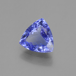 1.19캐럿 천연 바이올렛 블루 탄자나이트, 트릴리언, 7.2×7.3 mm, VVS-VS