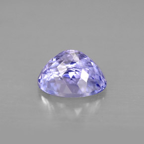 2.00캐럿 천연 푸르스름한 바이올렛 탄자나이트, 타원형 컷, 8.4×6.4 mm, VVS-VS