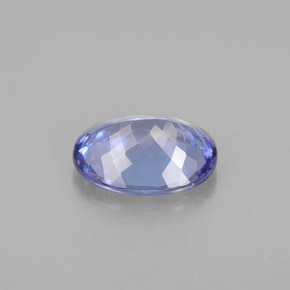 2.14캐럿 천연 푸르스름한 바이올렛 탄자나이트, 타원형 컷, 9.5×7.5 mm, VVS-VS