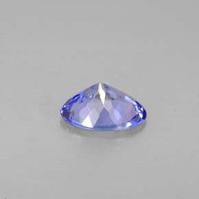 1.00캐럿 천연 바이올렛 블루 탄자나이트, 타원형 컷, 7.9×6 mm, VVS-VS