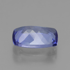 1.78캐럿 천연 미디엄 네이비 블루 탄자나이트, 쿠션 컷, 9.1×6.5 mm, VVS-VS