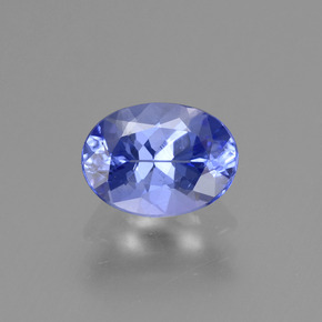 1.12캐럿 천연 파스텔 블루 탄자나이트, 타원형 컷, 7.8×5.7 mm, VVS-VS