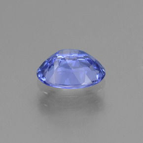 1.12캐럿 천연 파스텔 블루 탄자나이트, 타원형 컷, 7.8×5.7 mm, VVS-VS