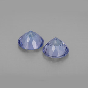 캐럿 천연 바이올렛 블루 탄자나이트 보석, 라운드 컷, 6.40 mm, VVS