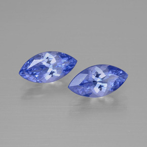 캐럿 천연 바이올렛 블루 탄자나이트 보석, 마퀴즈, 9.9×5.2 mm, VVS