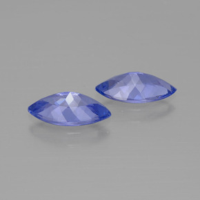 캐럿 천연 바이올렛 블루 탄자나이트 보석, 마퀴즈, 9.9×5.2 mm, VVS