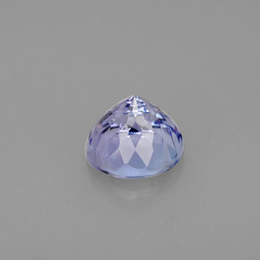 1.41캐럿 천연 바이올렛 블루 탄자나이트, 라운드 컷, 6.59 mm, VVS-VS