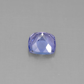 1.11캐럿 천연 바이올렛 블루 탄자나이트, 쿠션 컷, 6×5.8 mm, VVS