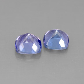 캐럿 천연 바이올렛 블루 탄자나이트 보석, 쿠션 컷, 5.9×5.9 mm, VVS