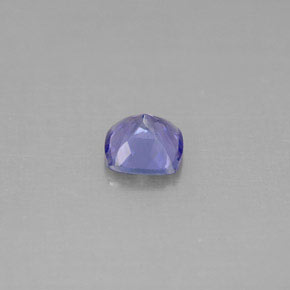 0.96캐럿 천연 바이올렛 블루 탄자나이트, 쿠션 컷, 5.9×5.8 mm, VVS