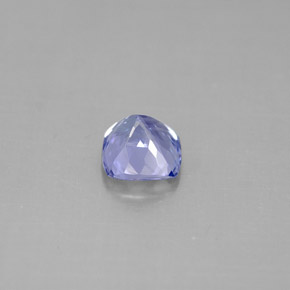 1.11캐럿 천연 바이올렛 블루 탄자나이트, 쿠션 컷, 6×5.9 mm, VVS