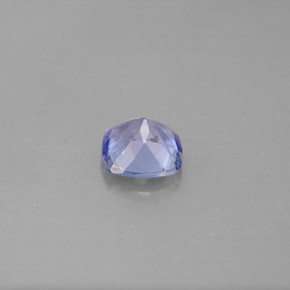 0.90캐럿 천연 바이올렛 블루 탄자나이트, 쿠션 컷, 5.9×5.9 mm, VVS