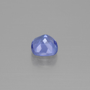 1.08캐럿 천연 바이올렛 블루 탄자나이트, 쿠션 컷, 6.1×6 mm, VVS