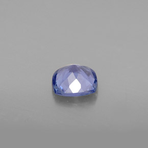 0.81캐럿 천연 바이올렛 블루 탄자나이트, 쿠션 컷, 6×5.9 mm, VVS