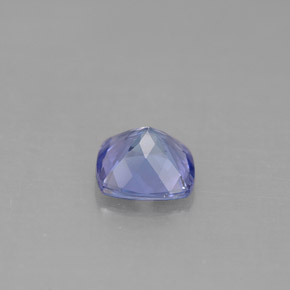 0.93캐럿 천연 바이올렛 블루 탄자나이트, 쿠션 컷, 6×6 mm, VVS