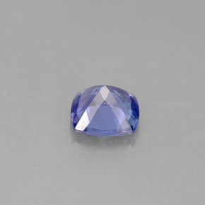 0.92캐럿 천연 바이올렛 블루 탄자나이트, 쿠션 컷, 6×6 mm, VVS