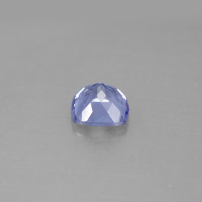 1.05캐럿 천연 바이올렛 블루 탄자나이트, 쿠션 컷, 6×6 mm, VVS