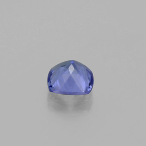 0.97캐럿 천연 바이올렛 블루 탄자나이트, 쿠션 컷, 6×6 mm, VVS