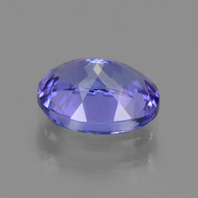 1.48캐럿 천연 푸르스름한 바이올렛 탄자나이트, 타원형 컷, 8×5.9 mm, VVS-VS