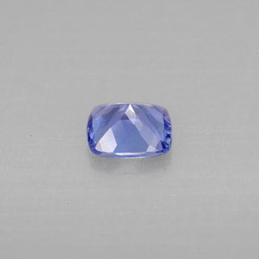0.90캐럿 천연 바이올렛 블루 탄자나이트, 쿠션 컷, 6.1×5.9 mm, VS
