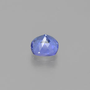 0.94캐럿 천연 바이올렛 블루 탄자나이트, 쿠션 컷, 5.8×5.8 mm, VS