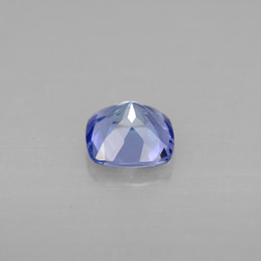 1.01캐럿 천연 바이올렛 블루 탄자나이트, 쿠션 컷, 6×6 mm, VVS-VS