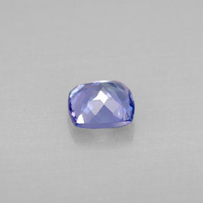 1.03캐럿 천연 바이올렛 블루 탄자나이트, 쿠션 컷, 6×5.9 mm, VVS-VS