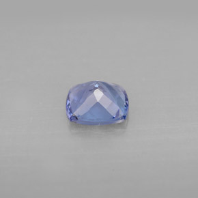 0.95캐럿 천연 바이올렛 블루 탄자나이트, 쿠션 컷, 6×6 mm, VVS-VS
