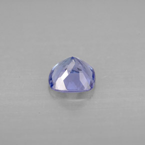 0.96캐럿 천연 바이올렛 블루 탄자나이트, 쿠션 컷, 6×6 mm, VVS