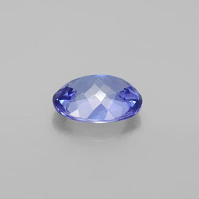1.55캐럿 천연 바이올렛 블루 탄자나이트, 타원형 컷, 8.4×6.3 mm, VVS