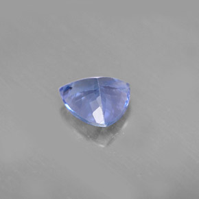 1.24캐럿 천연 바이올렛 블루 탄자나이트, 트릴리언, 7.2×7.1 mm, VVS-VS